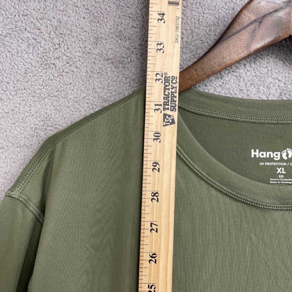 NEW Hang Ten Men's XL UV Protection Long Sleeve Tee Green - Picture 5 of 10